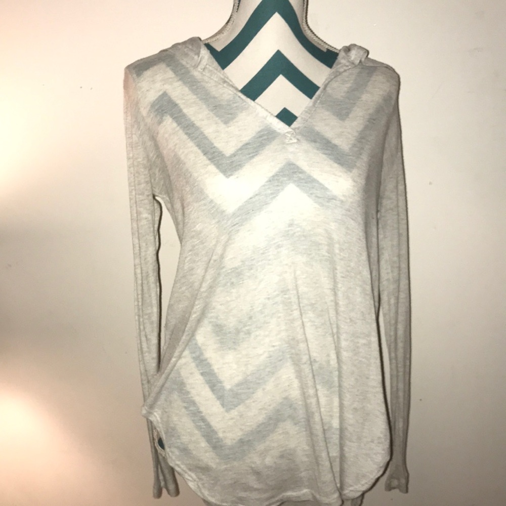 White hooded top